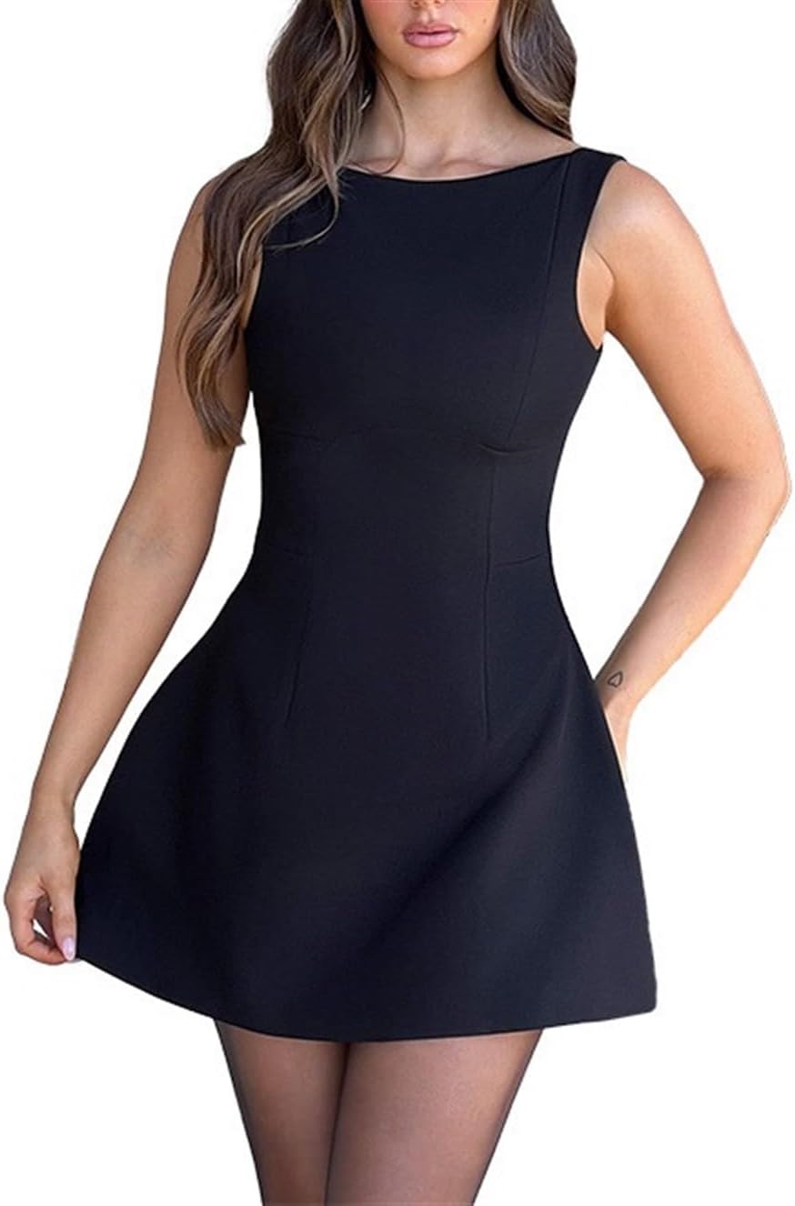 BNGD Women's Backless Vest Basic Dress for Stunning Looks