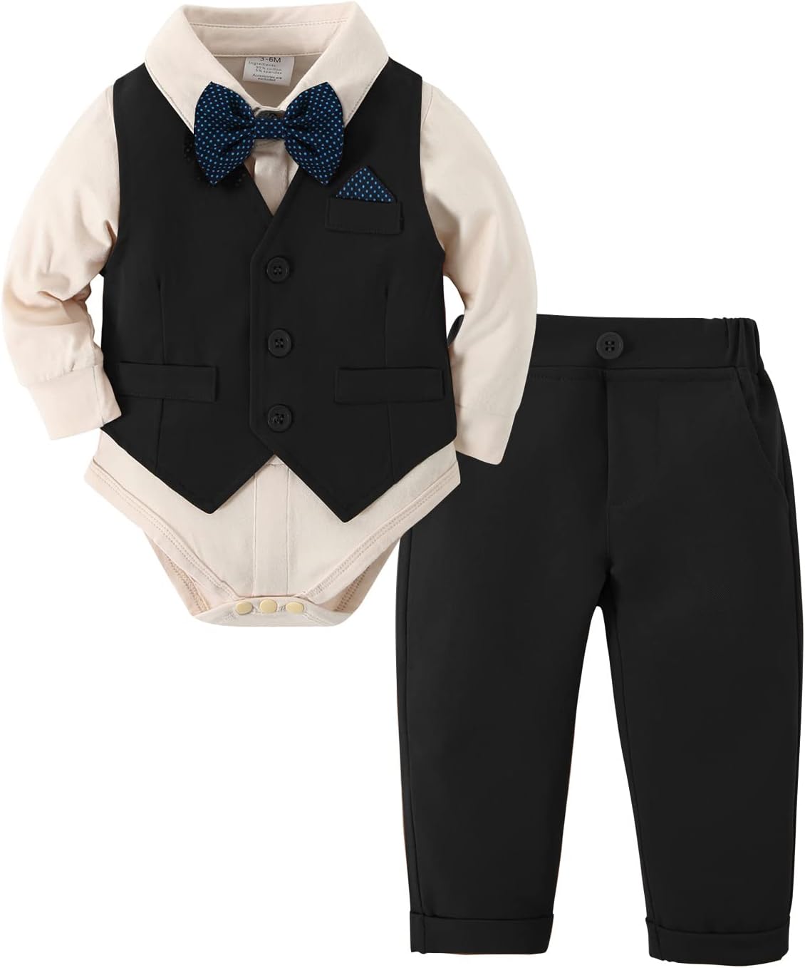 Stylish Baby Boy Clothes 4PCS Gentleman Dress Suit Set