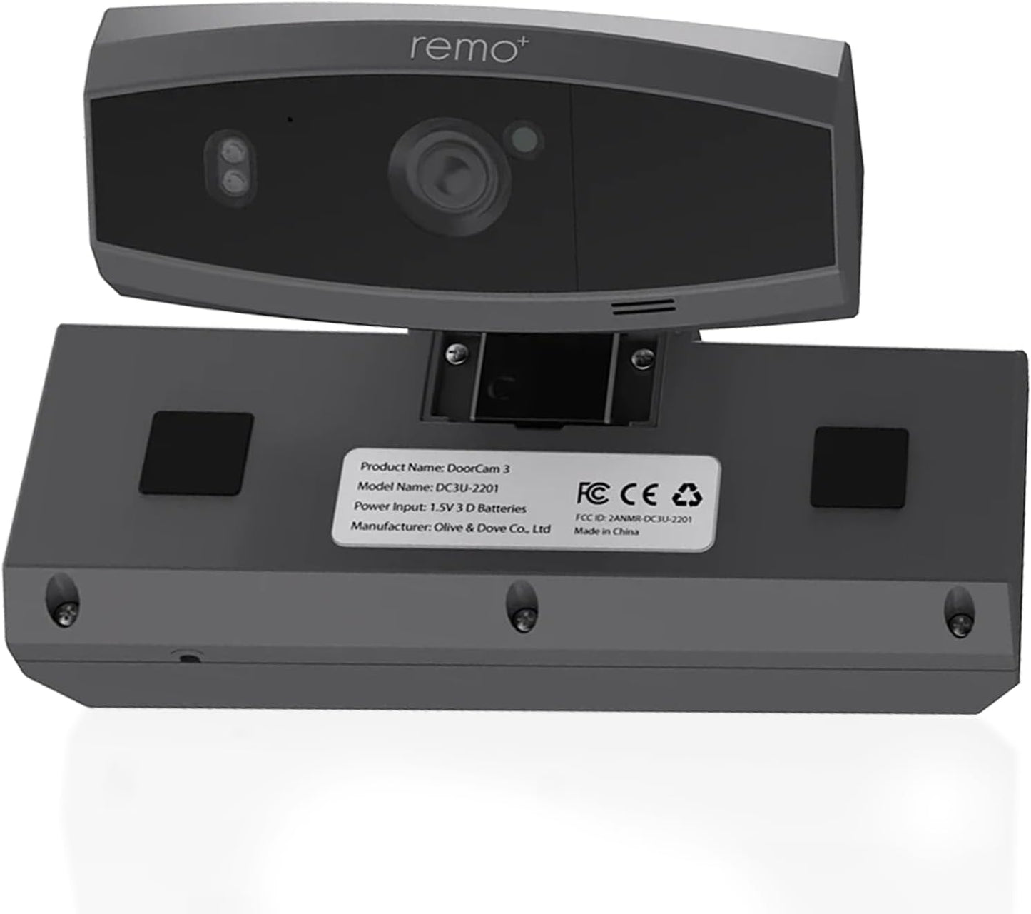 Remo+ DoorCam 3 Wireless Security Camera with Night Vision