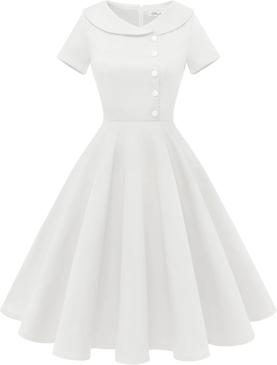 Vintage 1950s Audrey Hepburn Style Cocktail Swing Dress for Women