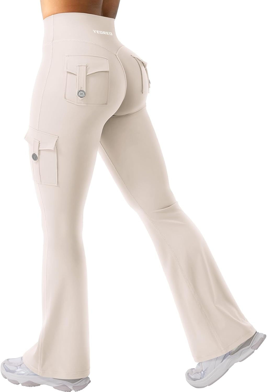 YEOREO CoreFlex Women Workout Flare Leggings with Pockets