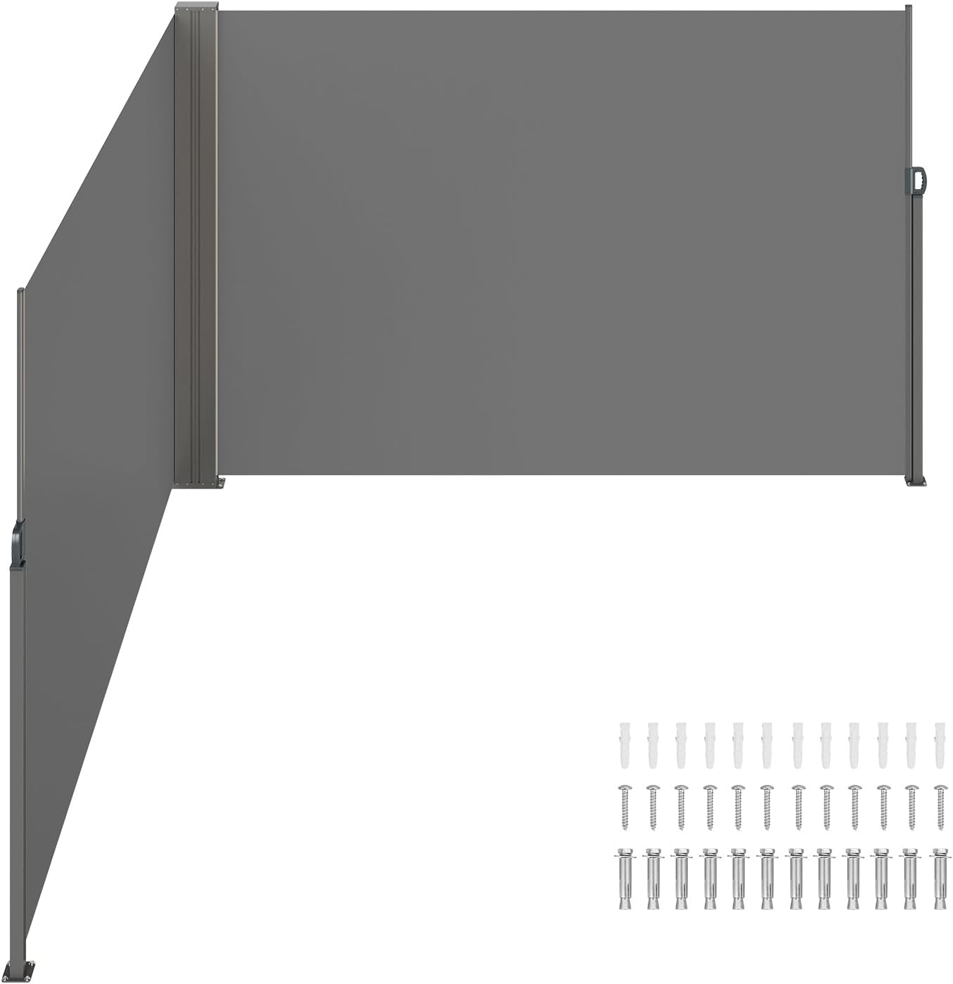 VEVOR Retractable Side Awning for Outdoor Privacy Screen Use