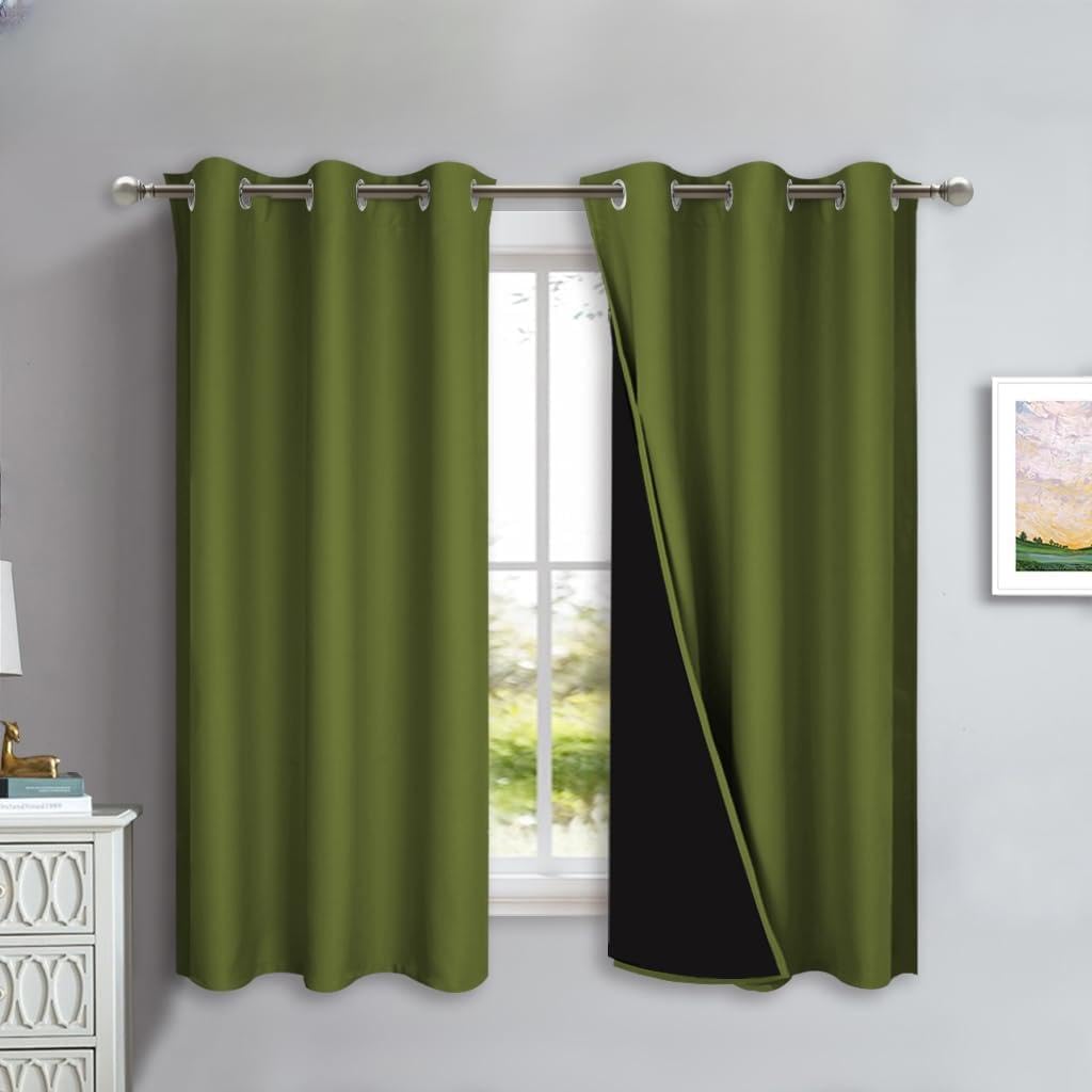 NICETOWN 100% Blackout Curtains for Complete Light Control
