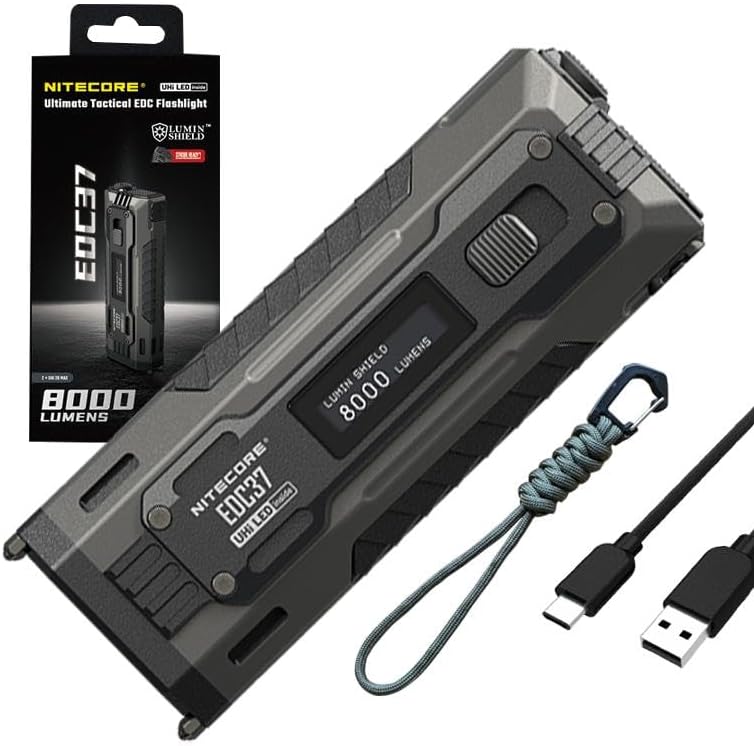 Nitecore EDC37 Ultimate EDC Flashlight with 8000 Lumens Power