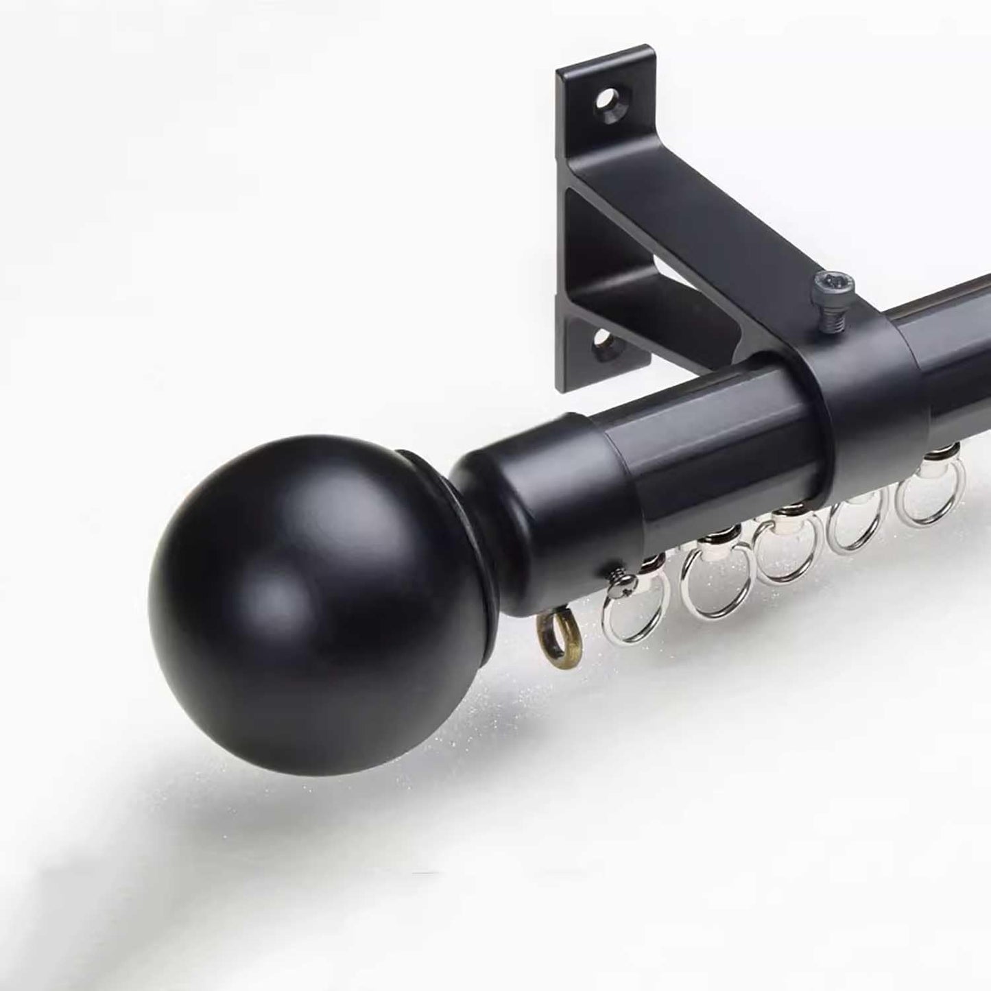 Black Heavy-Duty Curtain Track - Room Divider