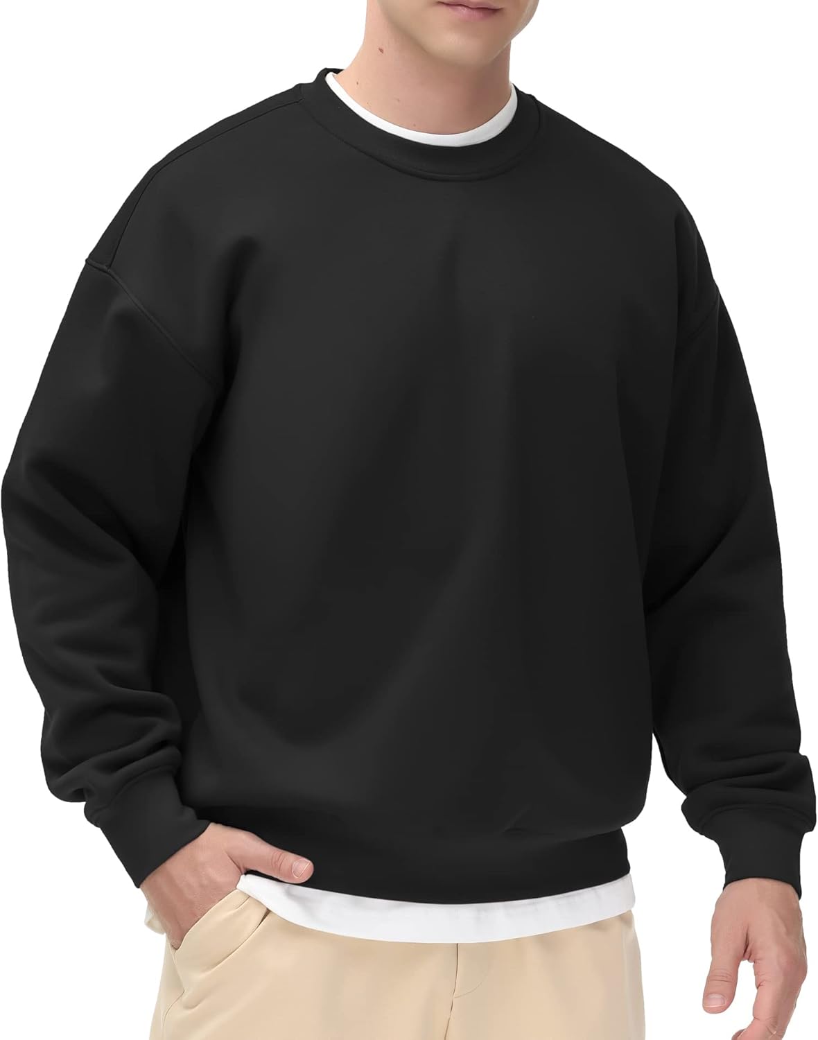 THE GYM PEOPLE Men's Cozy Fleece Sweatshirt