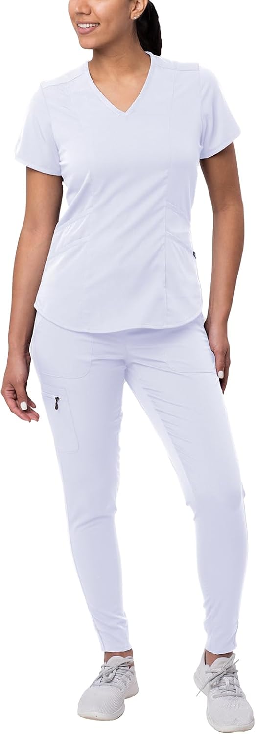 Adar Pro Modern Athletic Scrub Set for Women - Stylish Comfort