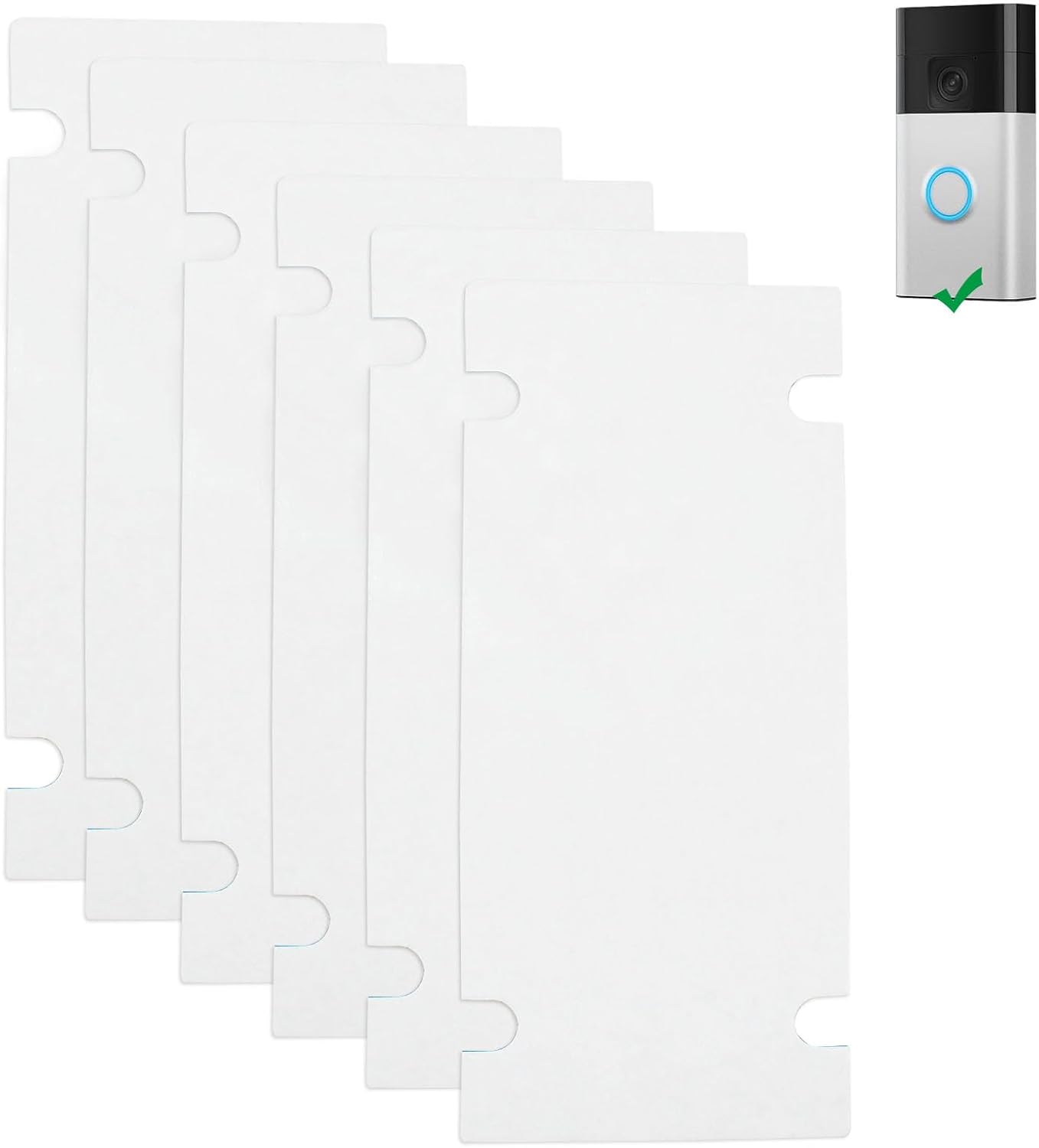 TEKCAM Double Sided Tape - No Drilling, 6 Pack
