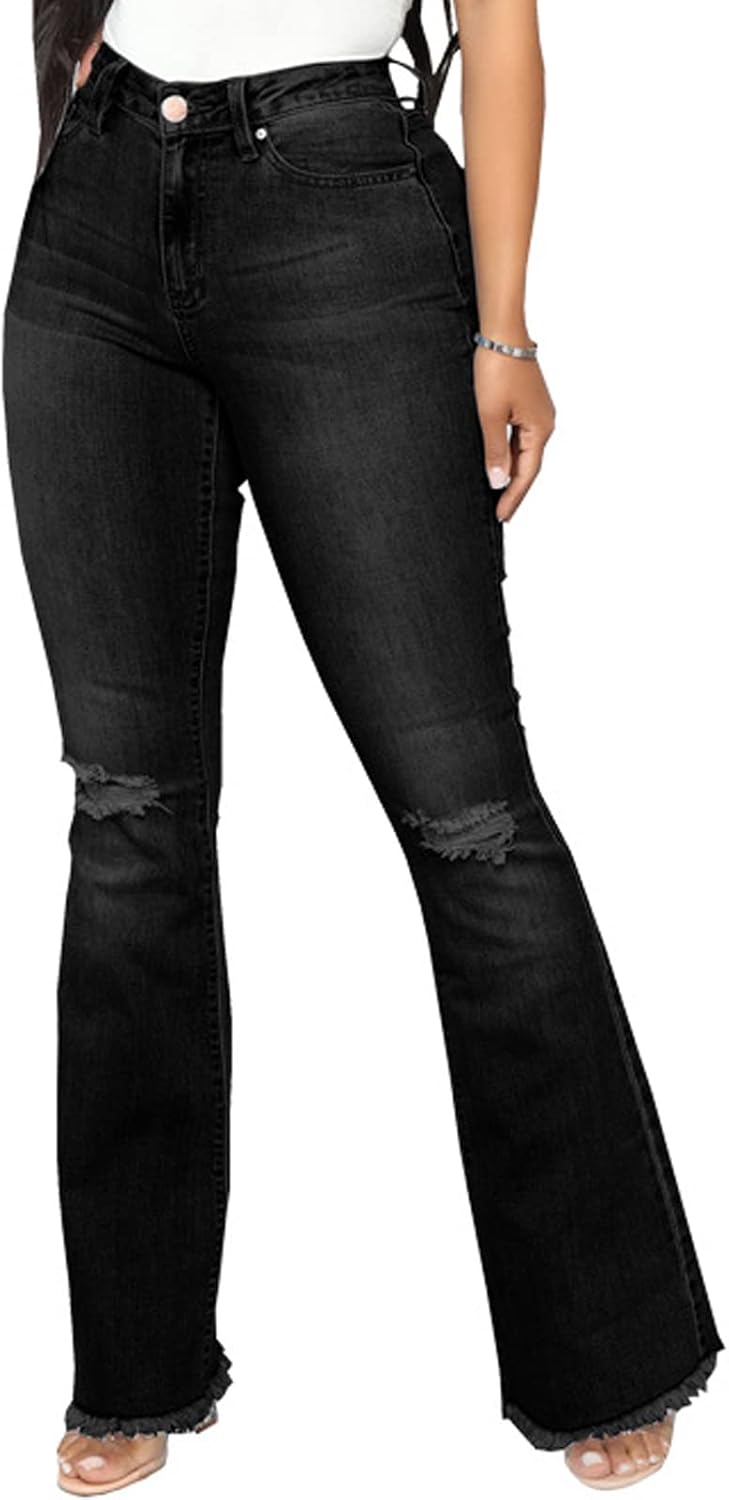 Vintage 70s Bell Bottom Jeans for Women - High Waisted Style