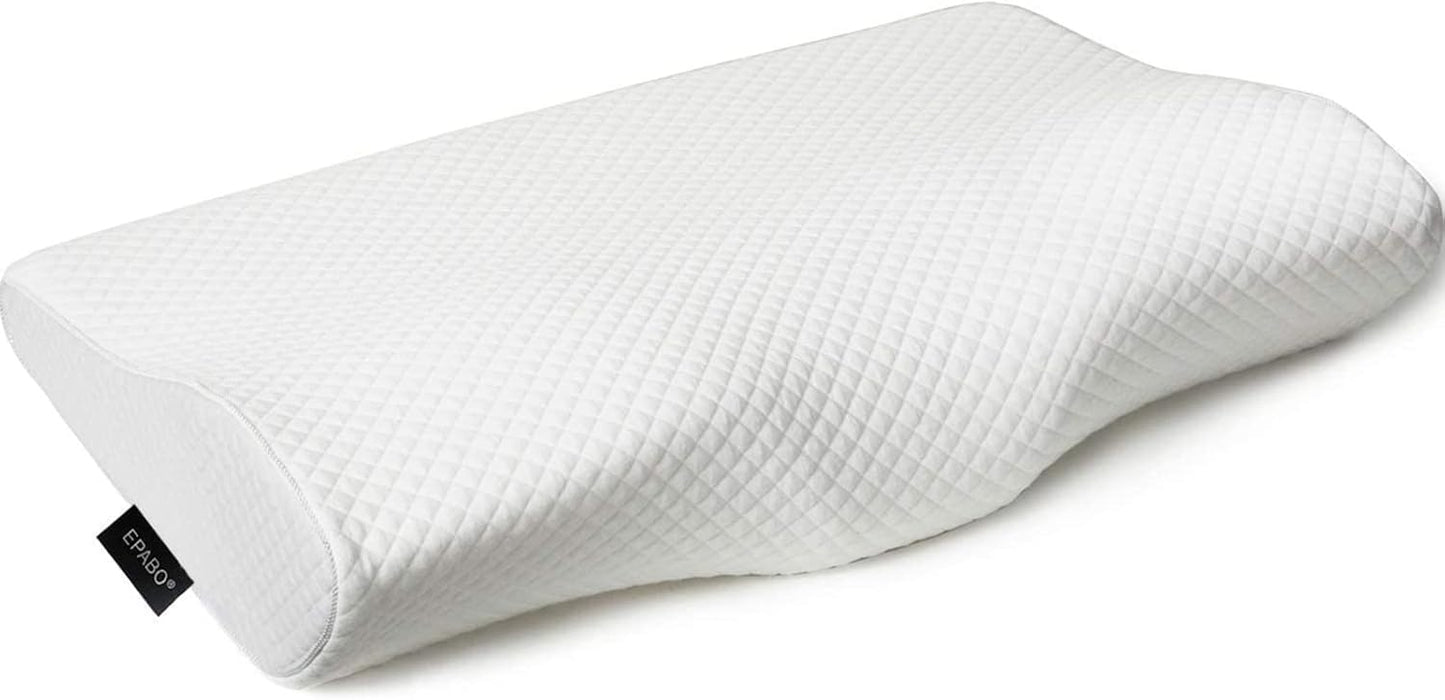 Contour Memory Foam Pillow for Neck Pain Relief and Comfort