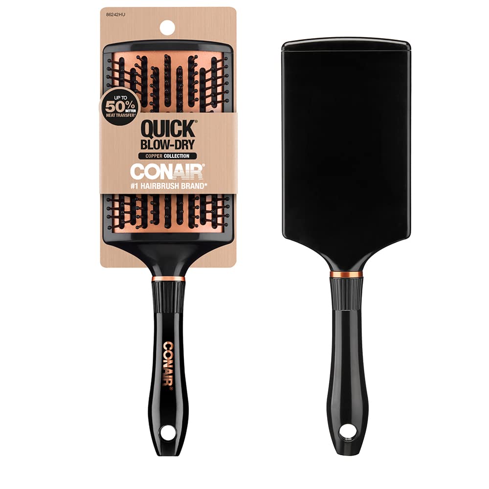 Conair Copper Paddle Brush Dryer: Quick Blow Dry