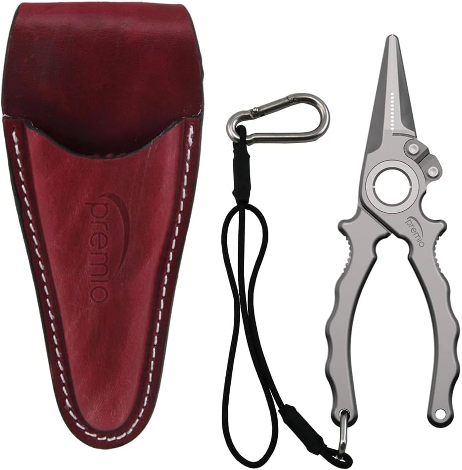 Saltwater Resistant Titanium Fishing Pliers - Halo Hinge for Ultimate Control