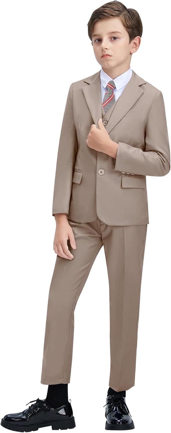Toddler Boys Suit Slim Fit Tuxedo for Formal Events and Parties