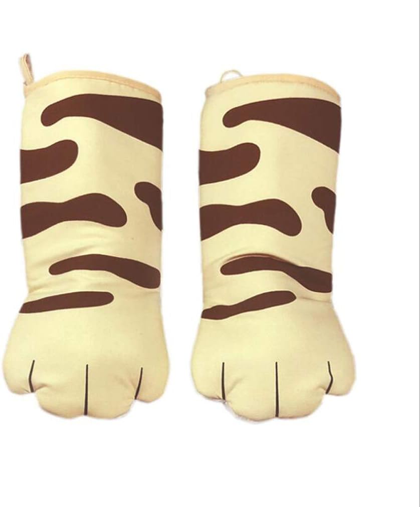 Cat Design Heat Resistant Oven Mitts by PURFUN