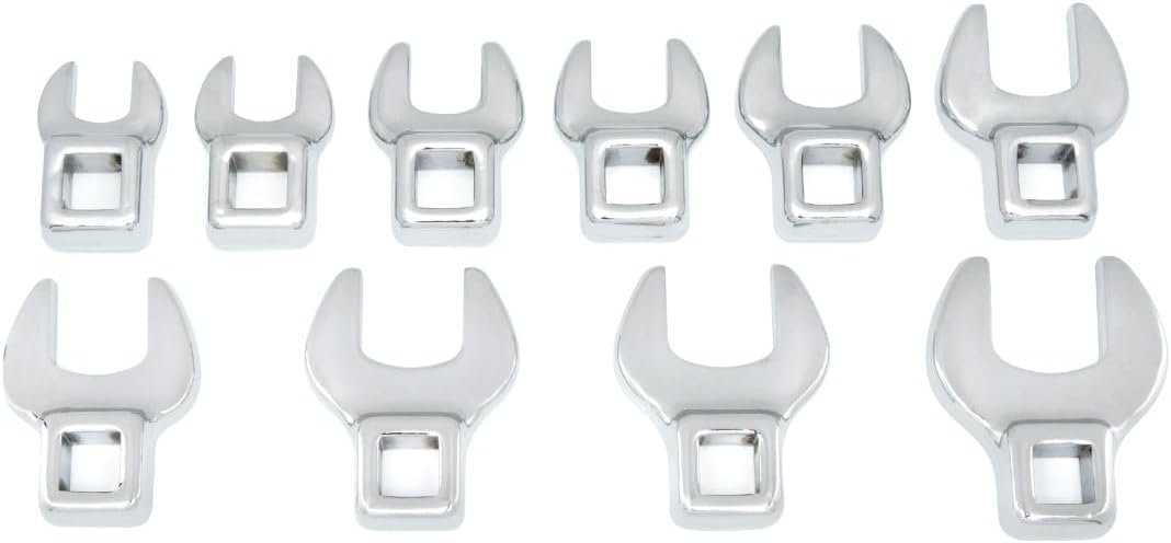 GEARWRENCH 10 Pc. 3/8 Drive Crowfoot Wrench Set for Tight Spaces