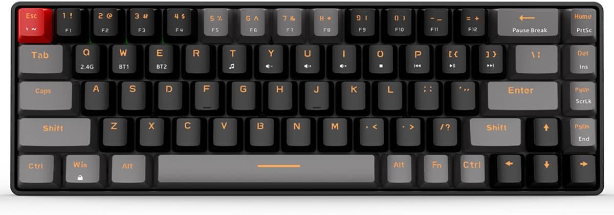 Qisan Wireless Gaming Keyboard with Red Switch