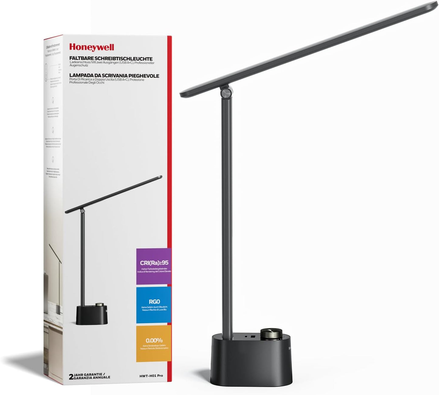 HONEYWELL Pro Desk Lamp - Adjustable Light for Home Office