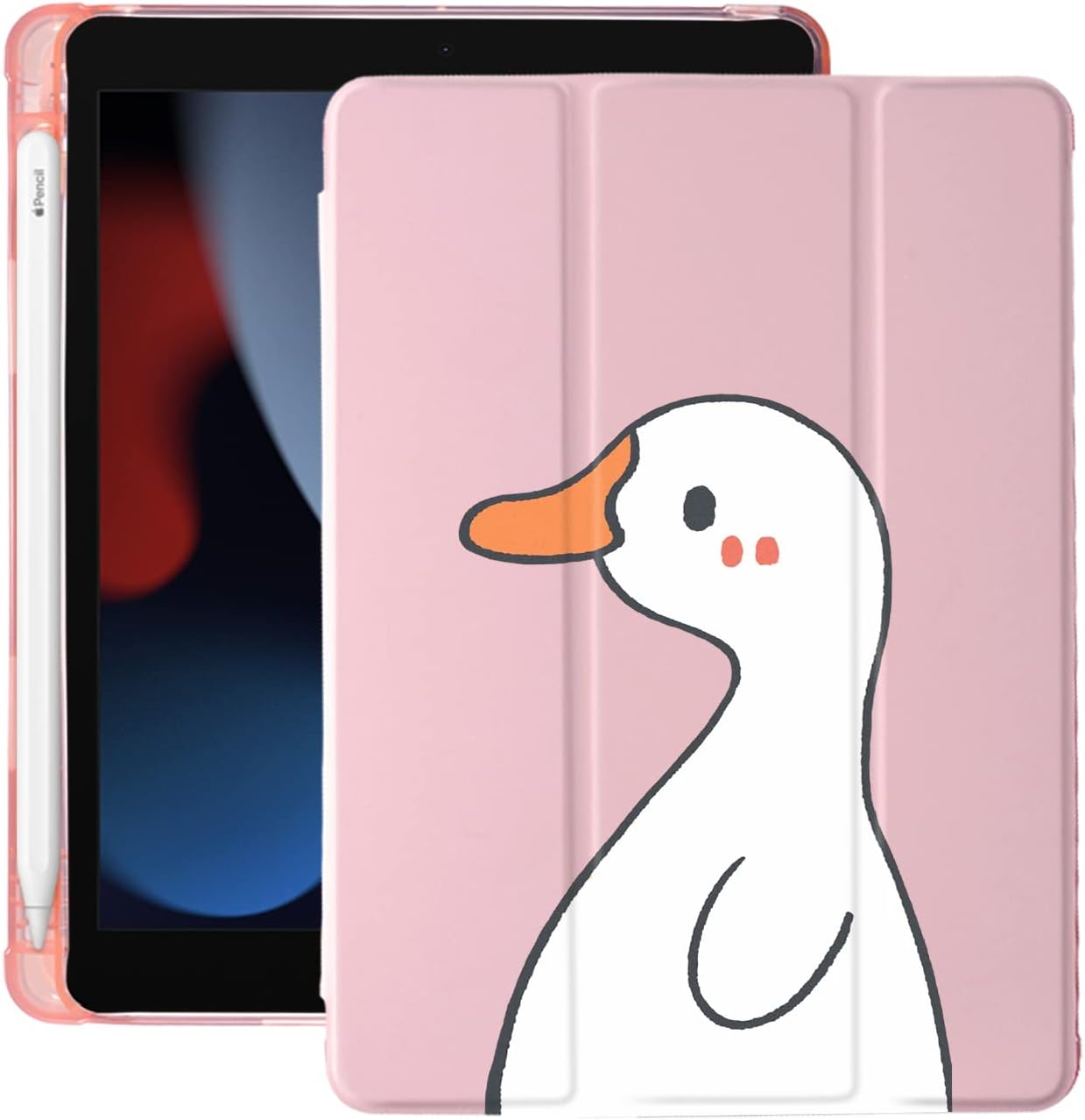 Cute Kawaii Duck iPad Case for 11th & 10th Generation Models