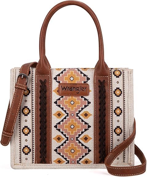 Wrangler Aztec Tote Bag for Women - Stylish Boho Handbag