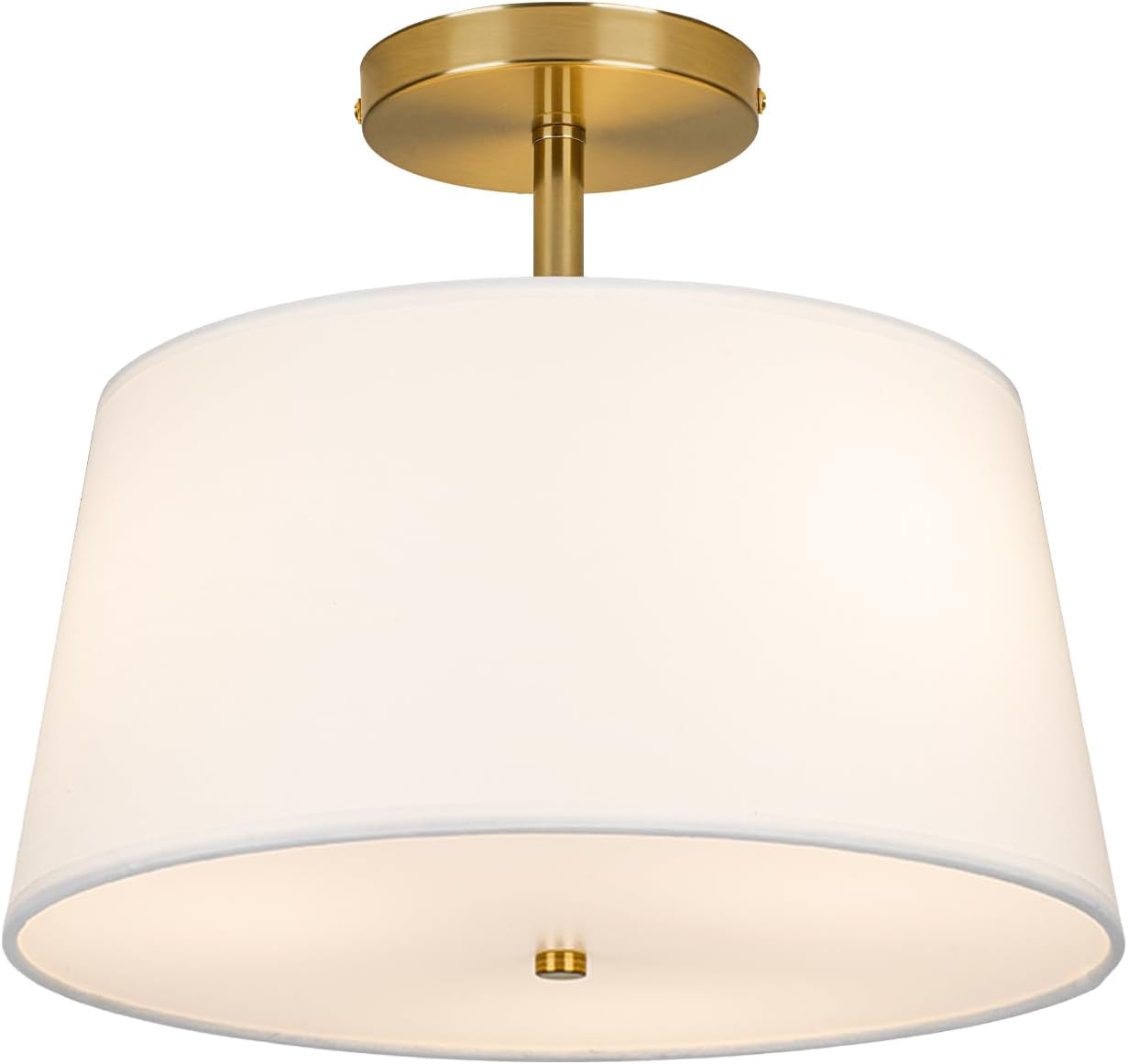 Modern Cone-Shaped Semi Flush Mount Ceiling Light Fixture