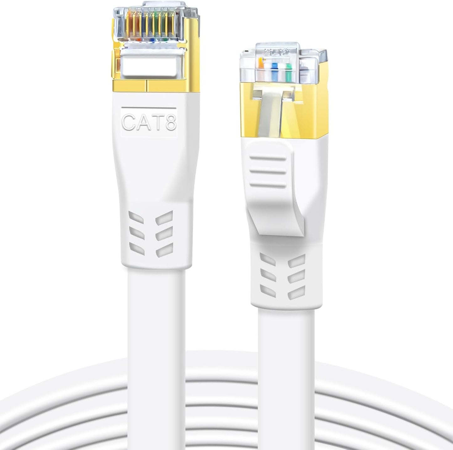 Ultra-Fast CAT 8 Ethernet Cable 15ft - High Speed 40Gbps LAN