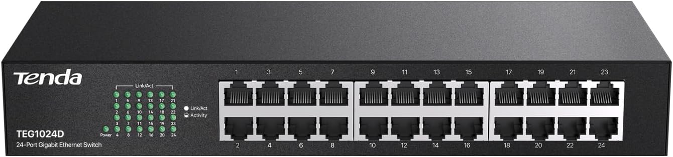 Tenda TEG1024D 24 Port Gigabit Switch for Efficient Networking