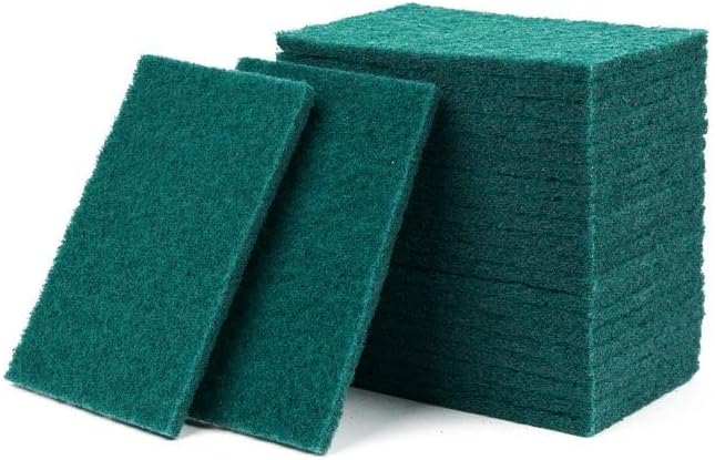 50 Pack Reusable Non-Scratch Scour Pads - Heavy Duty Kitchen Cleaning