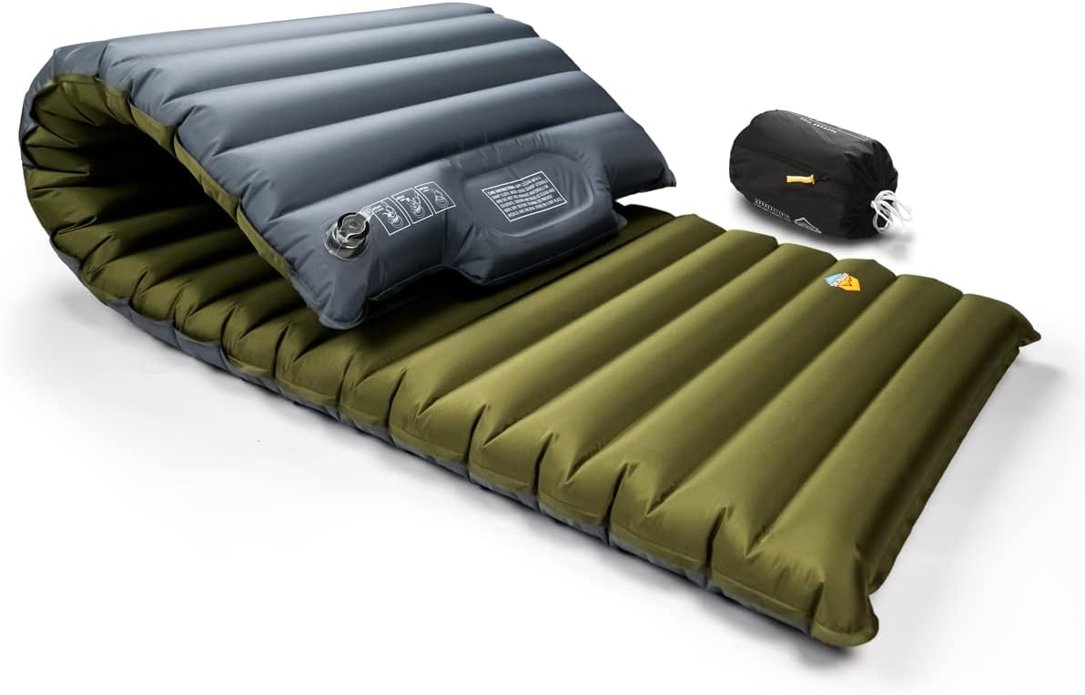 Ultimate Comfort Inflatable Camping Pad by ZOOOBELIVES