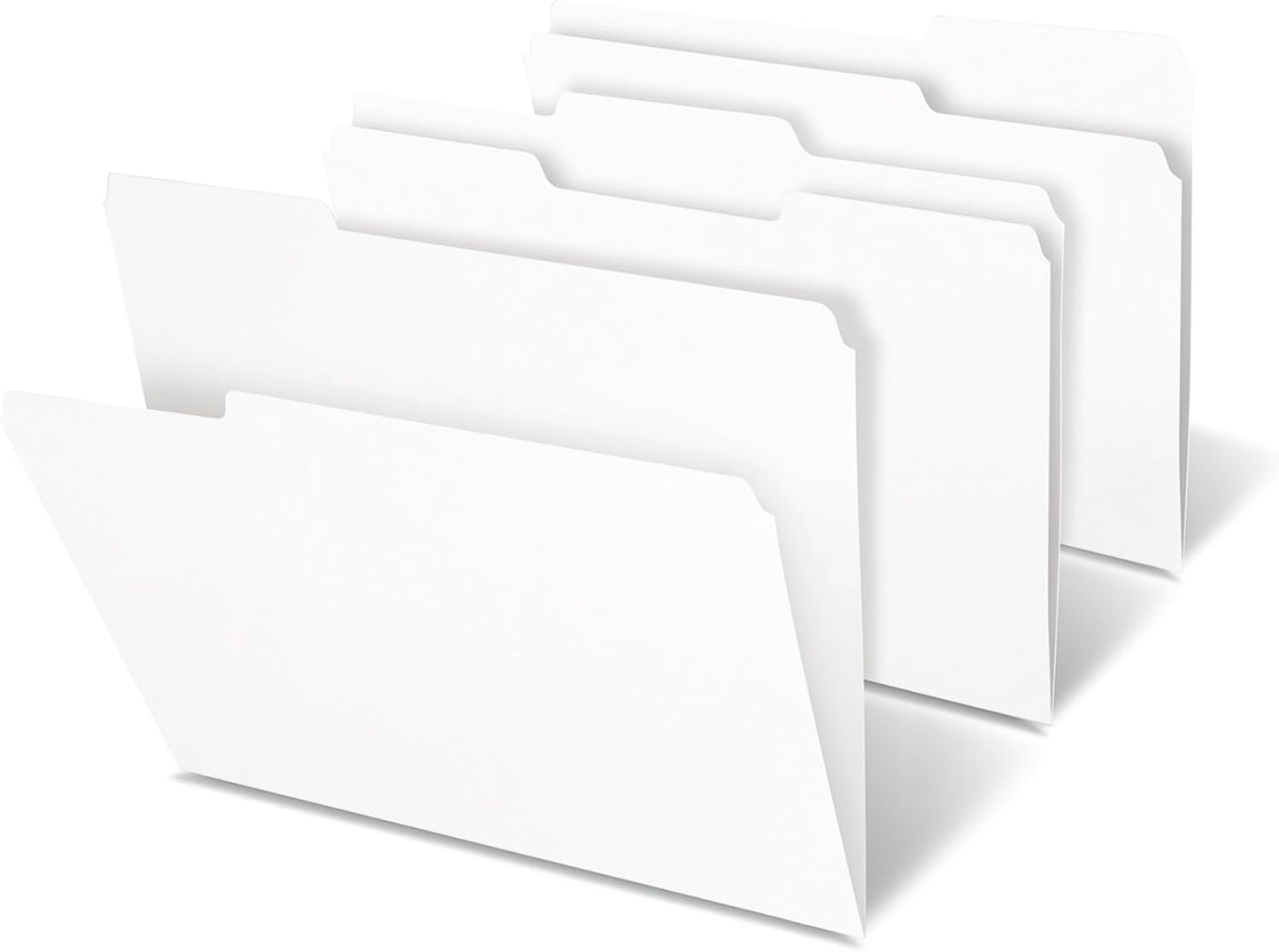 Organize Efficiently with 100 White File Folders