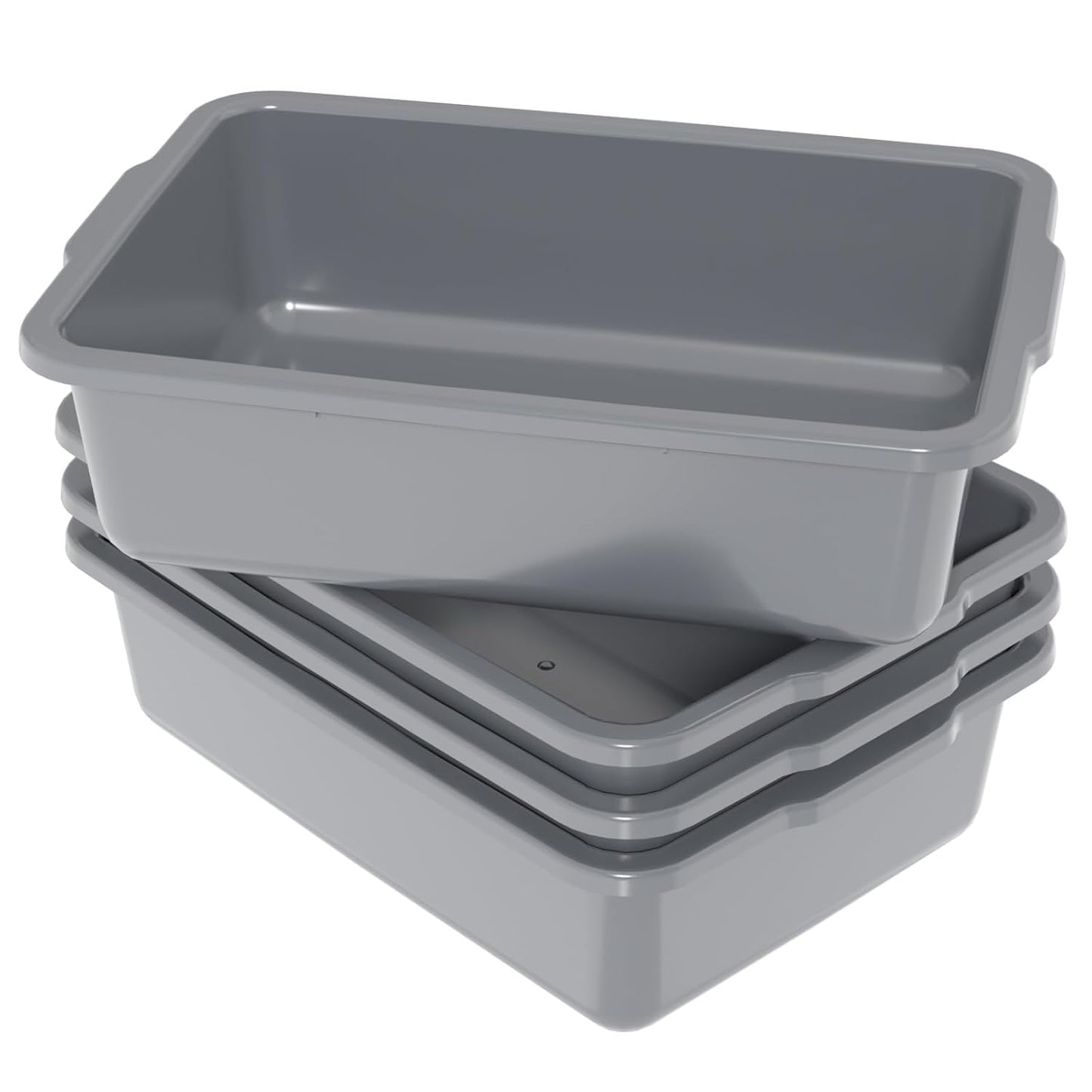 35 L Commercial Bus Tub for Restaurants - Durable Plastic Pans