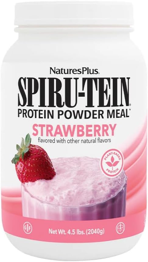 SPIRU-TEIN Strawberry Plant-Based Protein Shake - 4.5 lbs