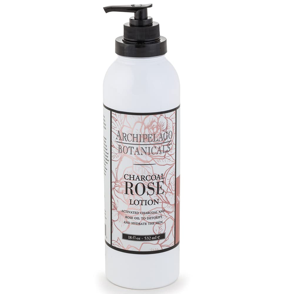Hydrating Charcoal Rose Lotion for Soft & Smooth Skin 18 oz