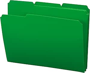 Smead Poly File Folder with 1/3-Cut Tab for Efficient Filing