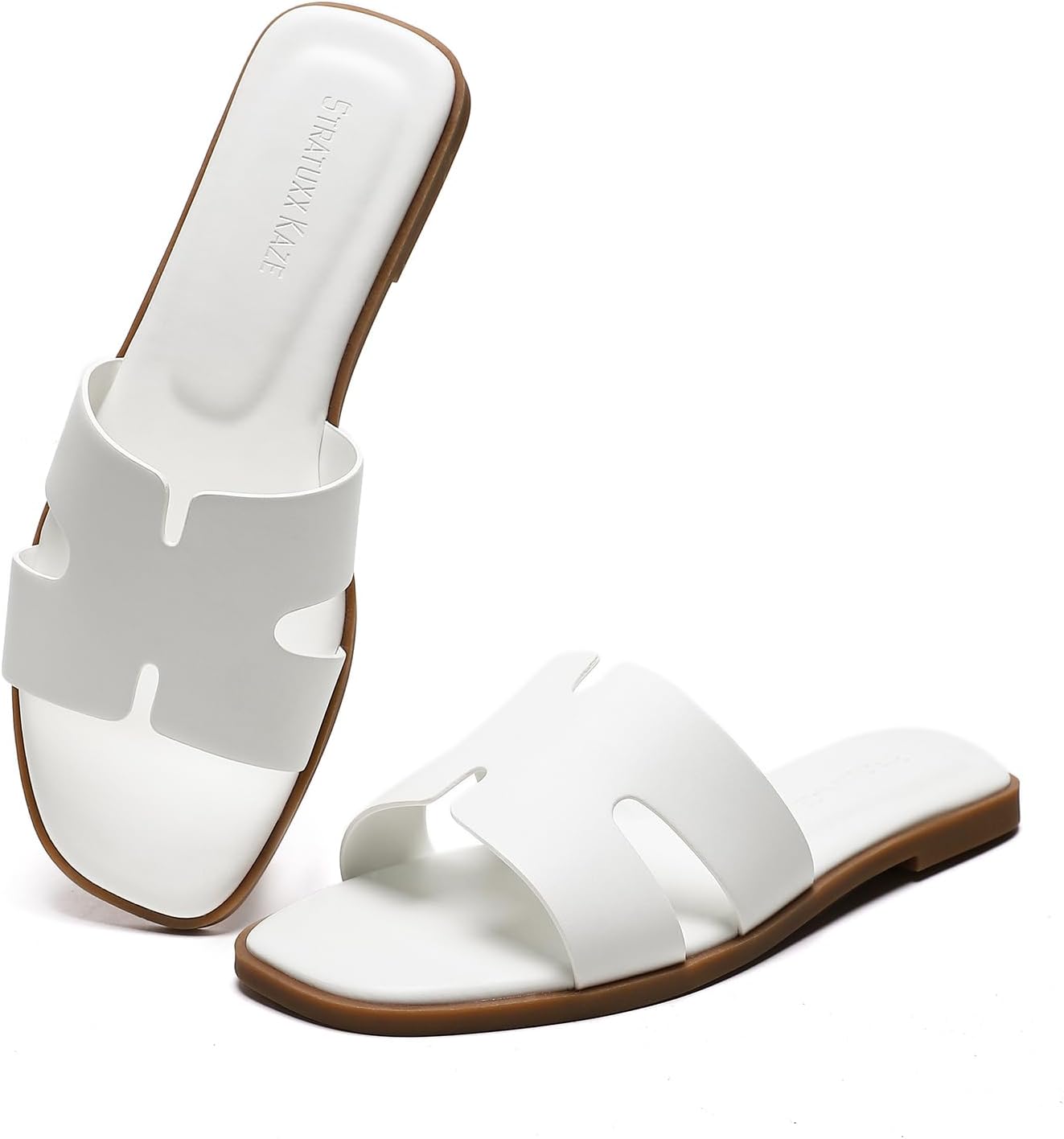 Stratuxx Kaze Open Toe Flat Dress Sandals for Women in Summer