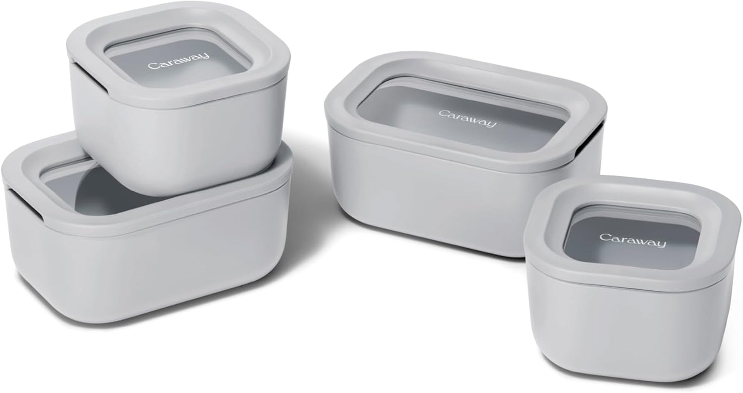 Caraway Mini Food Storage Set - 9pc Glass Containers for Freshness