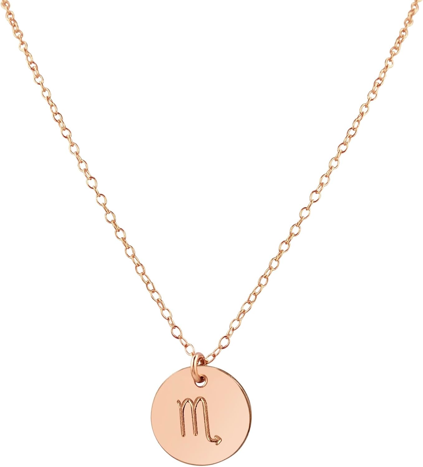 Handmade Zodiac Charm Necklace in Sterling Silver and Gold