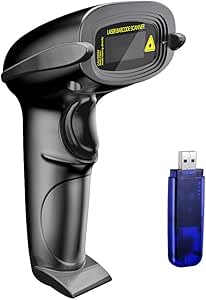 NADAMOO Wireless Barcode Scanner with Long Distance Transmission