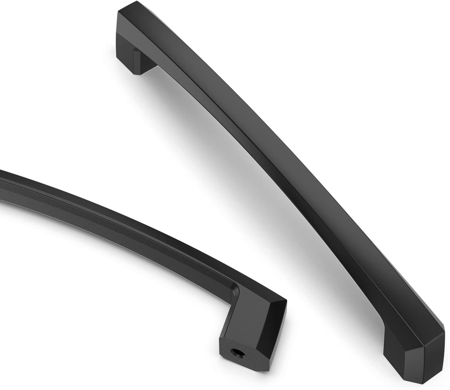 Asidrama 10 Pack 5 Inch Matte Black Kitchen Cabinet Handles