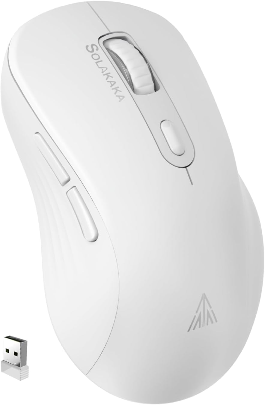 Wireless Rechargeable Mouse 4800 DPI for Silent Office Work