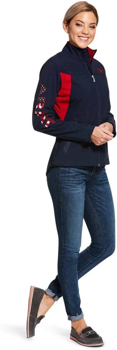 ARIAT New Team Softshell Jacket for Women: Wind & Water Resistant