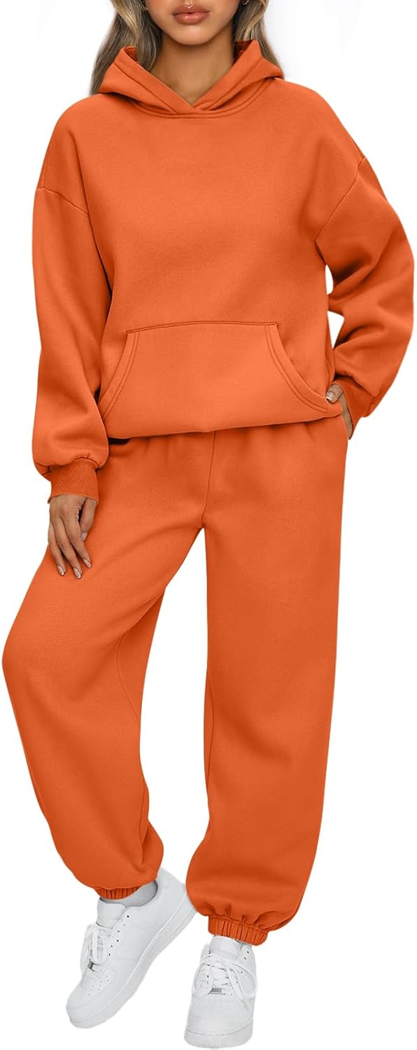 AUTOMET Womens 2 Piece Outfits Lounge Hoodie Sweatsuit Sets