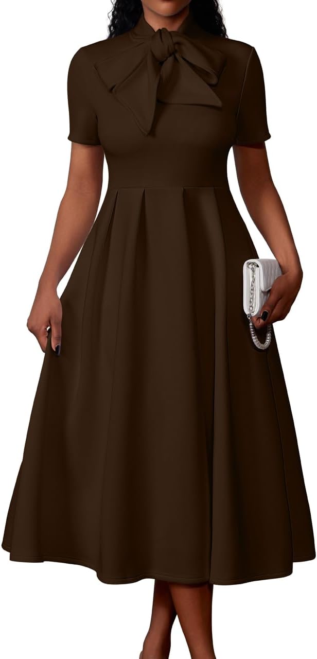 Elegant Casual A-Line Dress with Pockets for Women