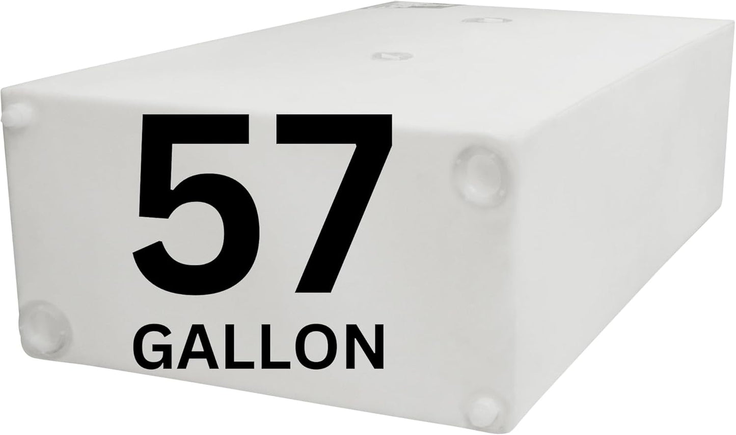 57 Gallon RV Fresh Water Tank for Drinking and Cooking Needs