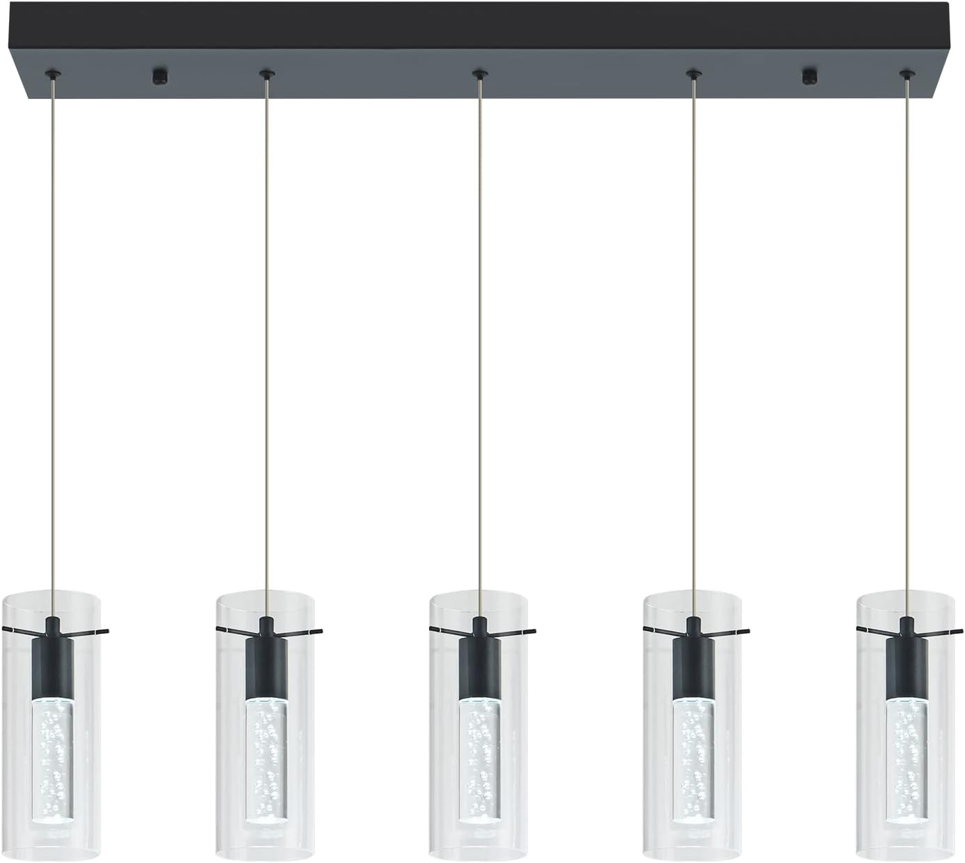Modern Pendant Light Fixture for Kitchen Island, Adjustable Height