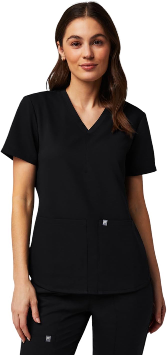 Fabletics Women's Method 2-Pocket Scrub Top for Comfort