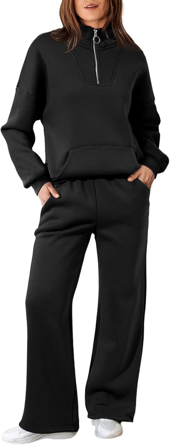 Aleumdr Womens 2 Piece Outfits Matching Sweat Sets for Comfort