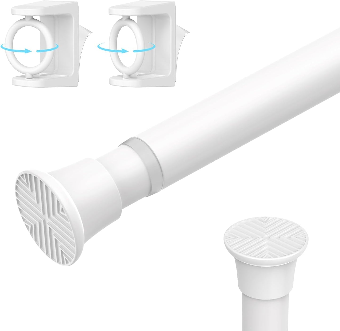 AIZESI Short Tension Rod - Adjustable 23-48 Inch - Easy Installation!