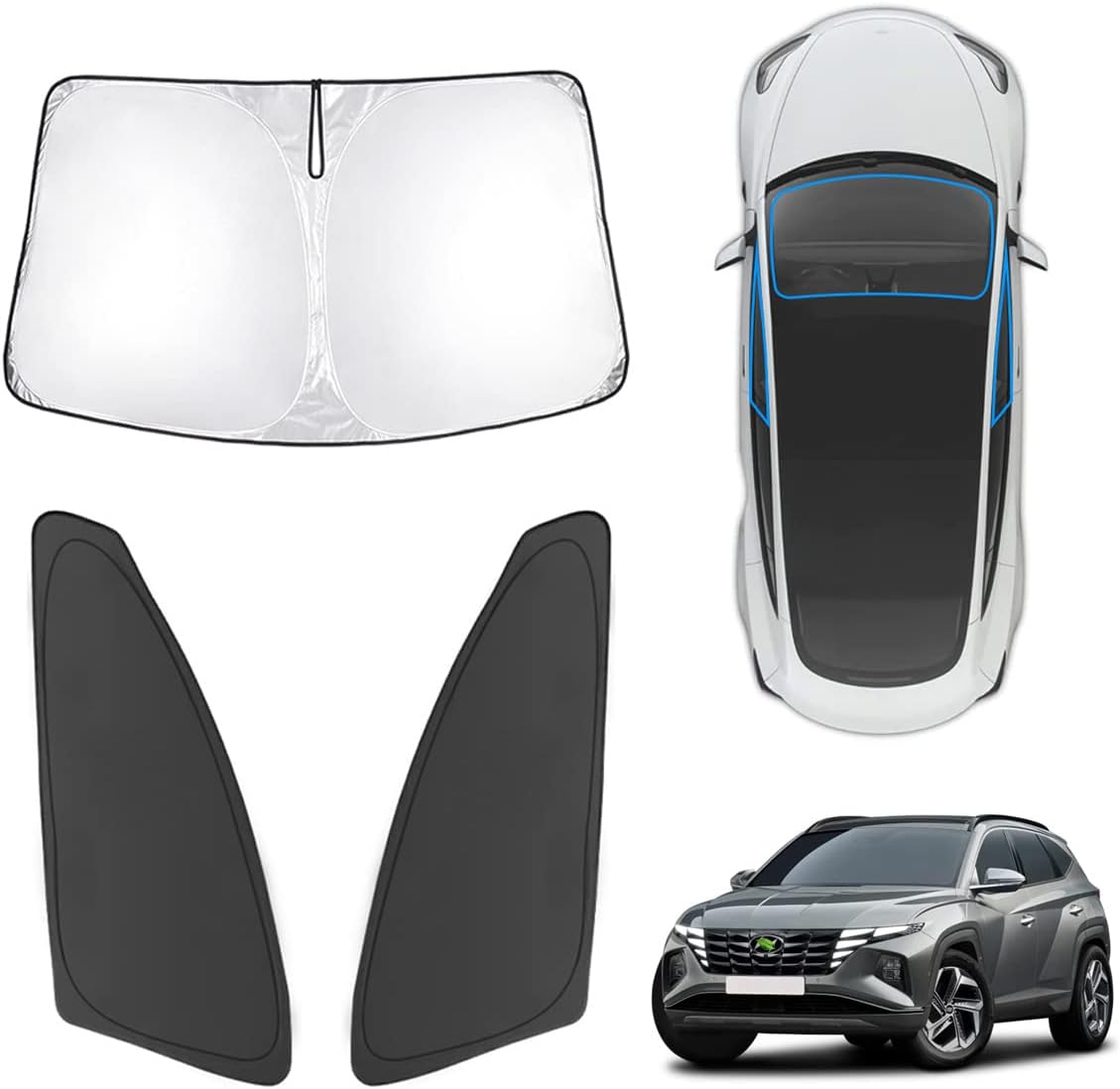 Custom Fit Windshield Sun Shade for Hyundai Tucson 2022-2026