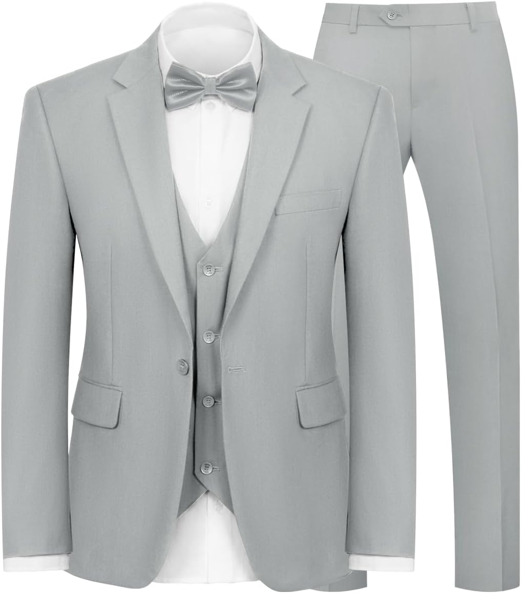 Men's 3-Piece Slim Fit Suit Set for Weddings and Parties
