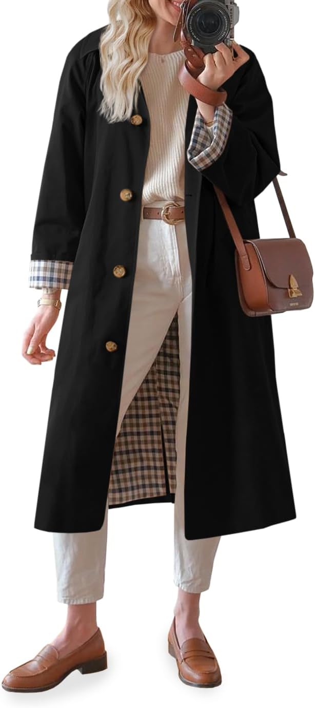 Stylish Womens Long Trench Coat for All Seasons and Occasions